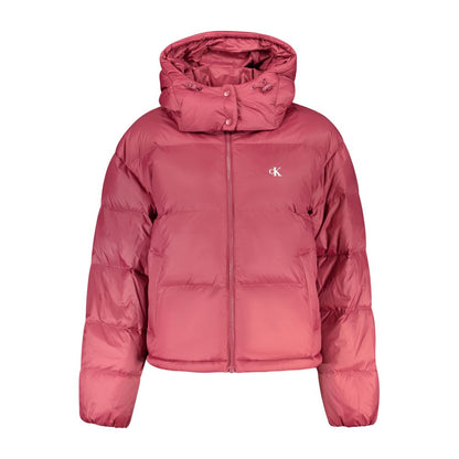 Veste Calvin Klein femme en nylon rouge – CA-47958