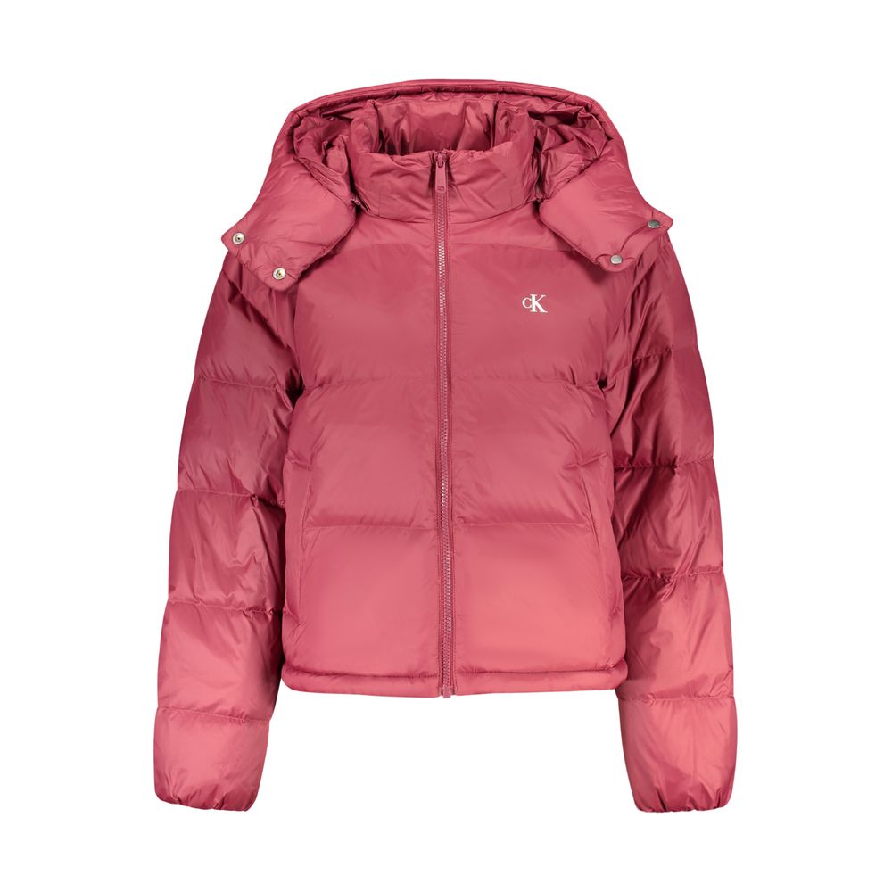 Veste Calvin Klein femme en nylon rouge – CA-47958