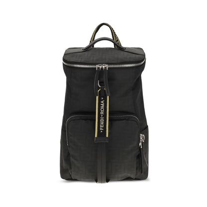 Fendi Black Polyester Backpack