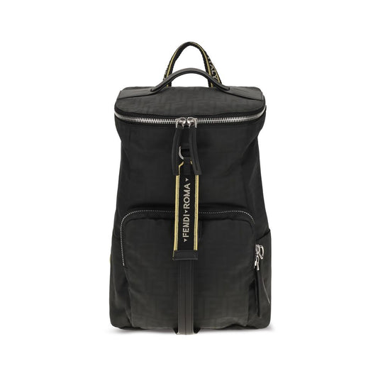 Fendi Black Polyester Backpack