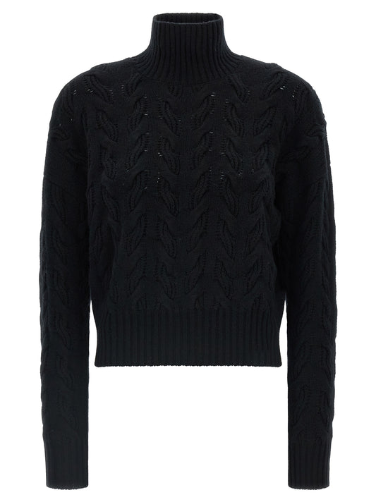 Max Mara Cardigan aus schwarzer Wolle – MA-344480