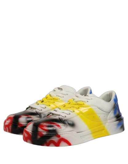 Baskets Dolce & Gabbana homme New Roma en cuir multicolore – MV8893