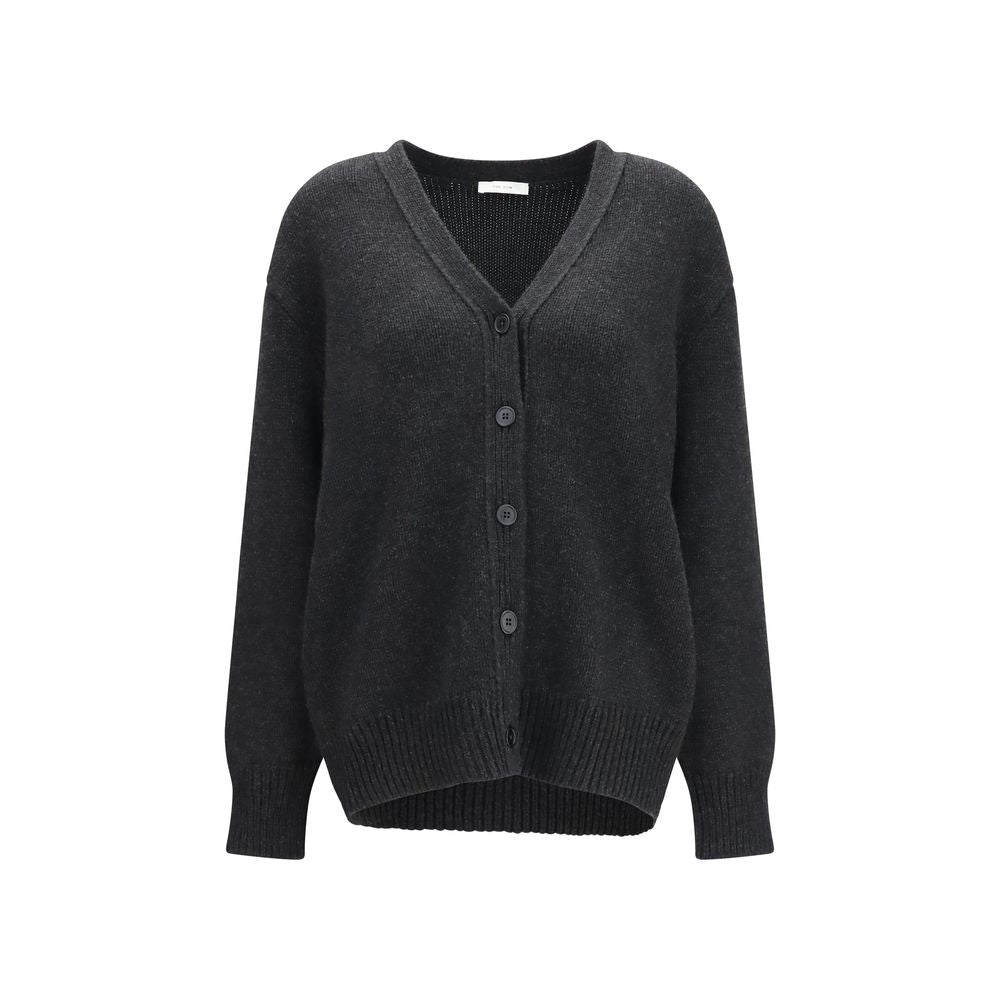 The Row Gray Cashmere Cardigan