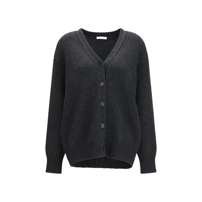 The Row Gray Cashmere Cardigan