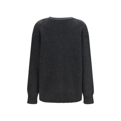 The Row Gray Cashmere Cardigan