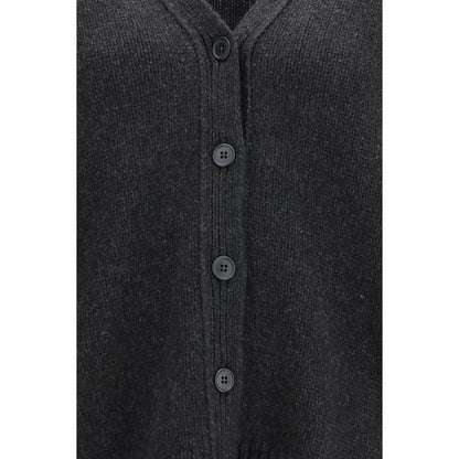 The Row Gray Cashmere Cardigan