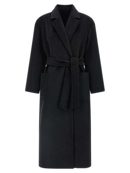 Manteau Max Mara femme Giambo en laine noir – MA-344632