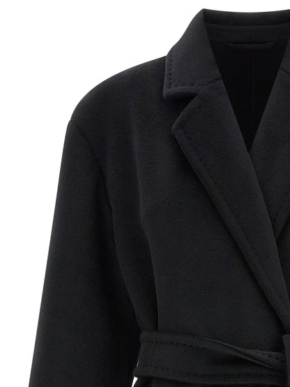 Manteau Max Mara femme Giambo en laine noir – MA-344632