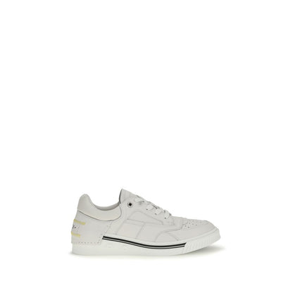 Baskets Fendi homme Fender en cuir de veau blanc – FE-7E195886PF1XJI