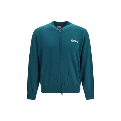 Kenzo Bicolor Wool Oves Aries Cardigan