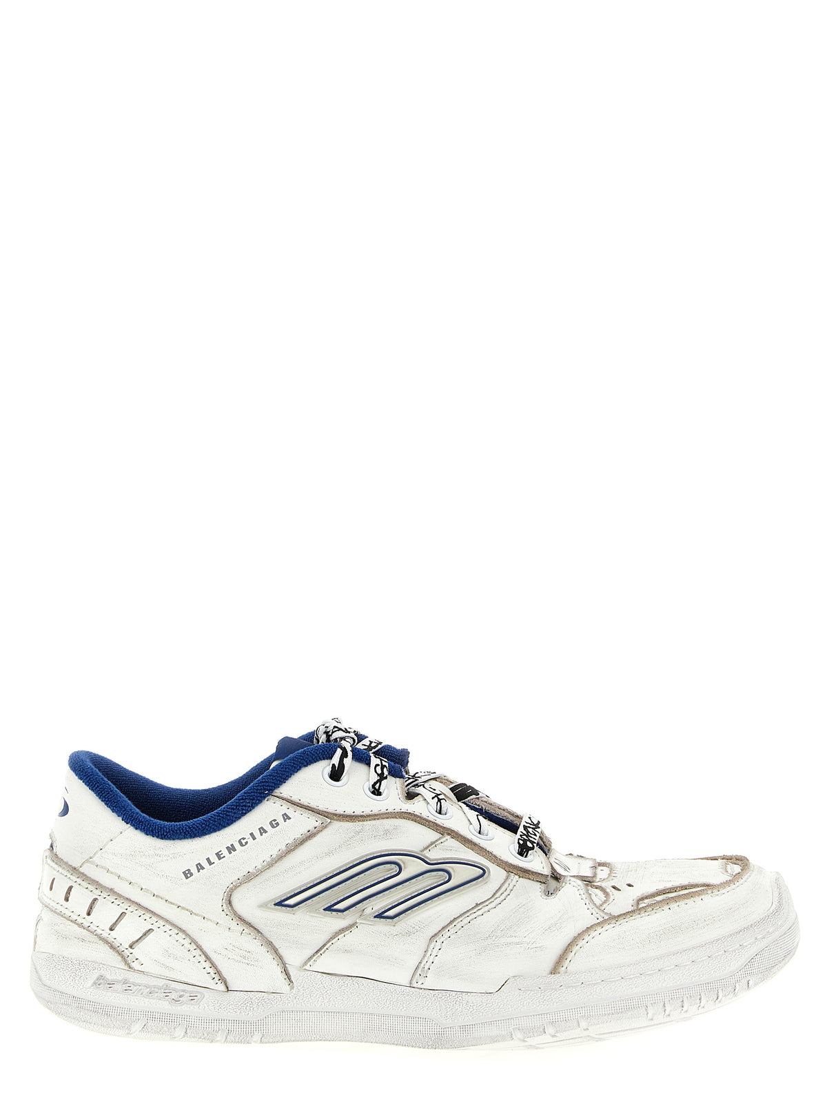 Balenciaga White Calfskin Athletic Sneakers