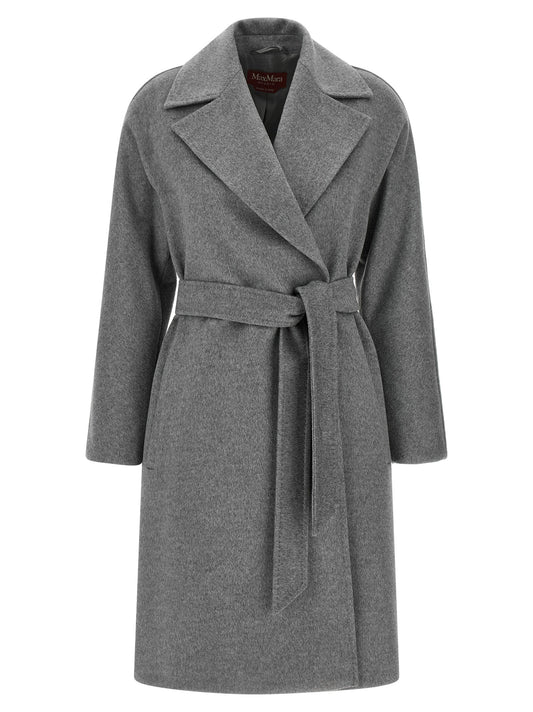 Manteau Max Mara femme Ravenna en laine vierge gris – MA-344742