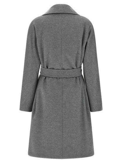 Manteau Max Mara femme Ravenna en laine vierge gris – MA-344742