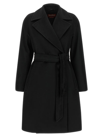 Manteau Max Mara femme Ravenna en laine vierge noir – MA-344743