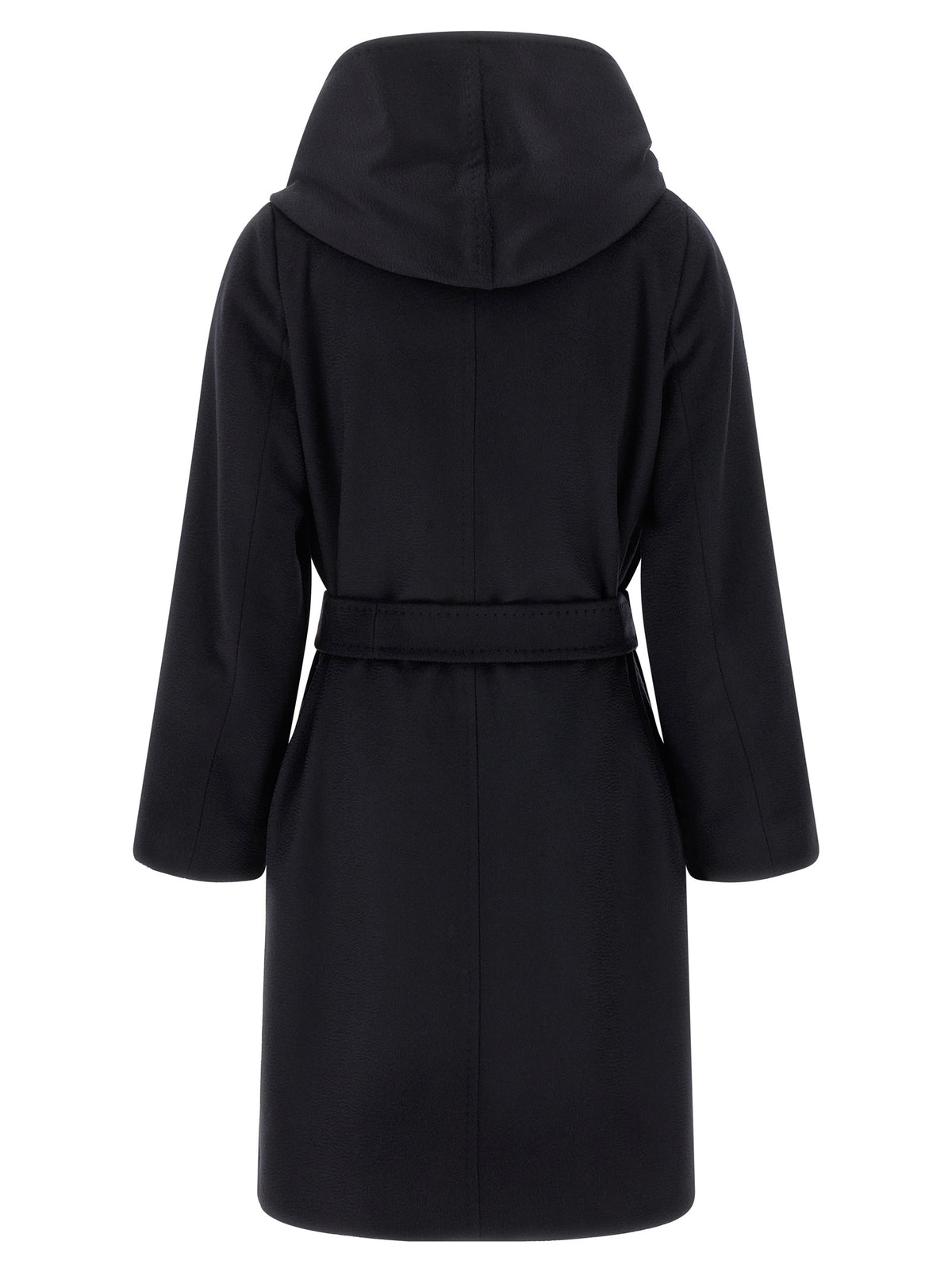 Manteau Max Mara femme New Mang en laine vierge bleu nuit – MA-344744