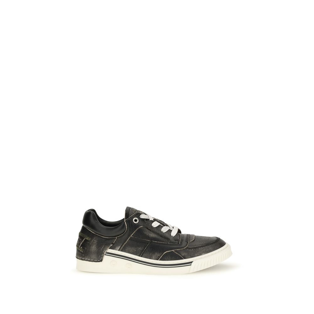Baskets Fendi homme Fender en cuir de veau noir – FE-7E1958B1R2F0PR6