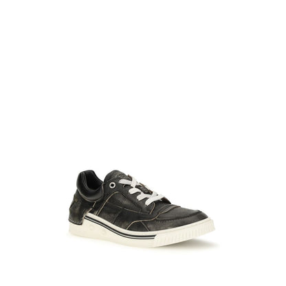 Baskets Fendi homme Fender en cuir de veau noir – FE-7E1958B1R2F0PR6