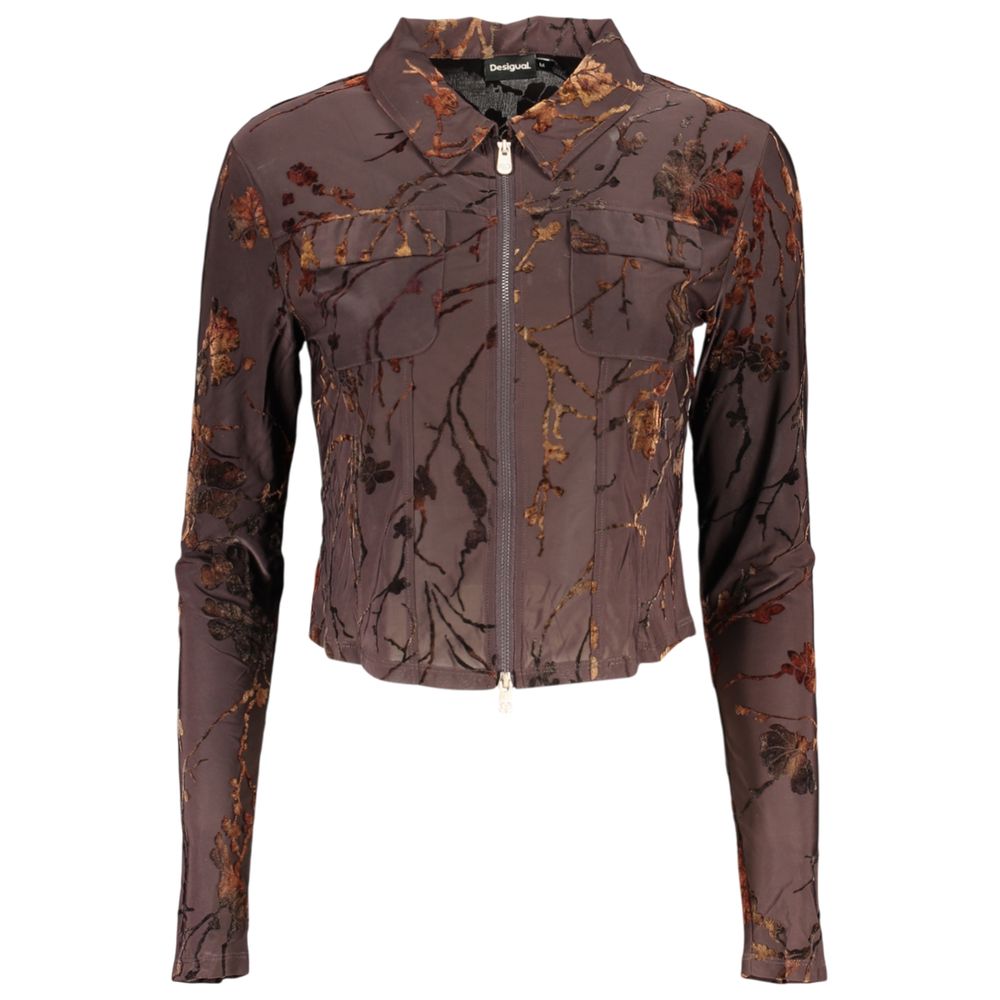 Veste Desigual femme en polyester marron – DE-47923
