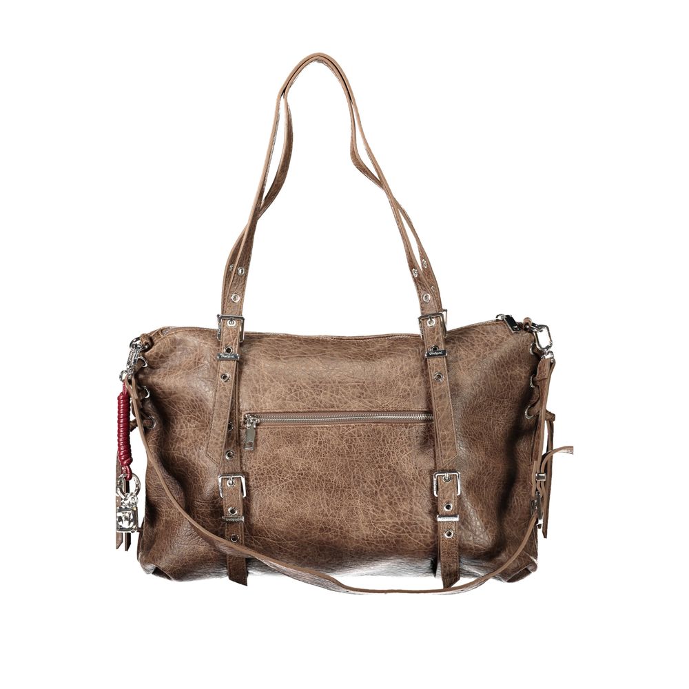 Sac à main Desigual femme Lanuza New Half Logo en polyuréthane marron – DE-47974