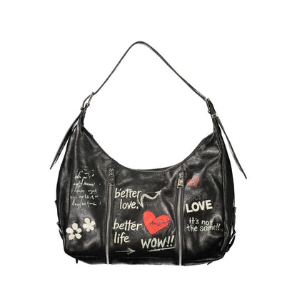 Sac à bandoulière Desigual femme Wow Heaven Maxi en polyuréthane noir – DE-47976