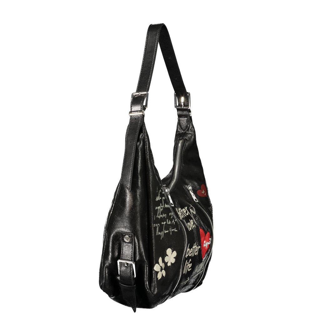 Sac à bandoulière Desigual femme Wow Heaven Maxi en polyuréthane noir – DE-47976