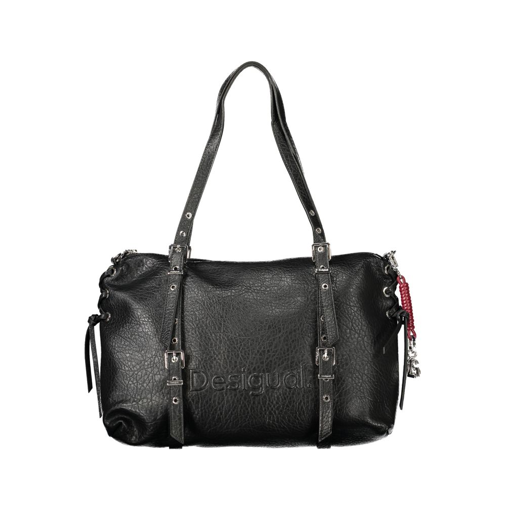 Sac à main Desigual femme Lanuza Half Logo en polyuréthane noir – DE-47978