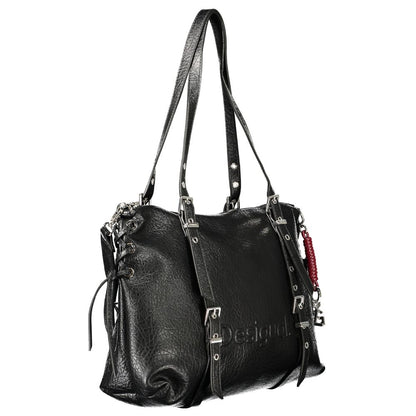 Sac à main Desigual femme Lanuza Half Logo en polyuréthane noir – DE-47978