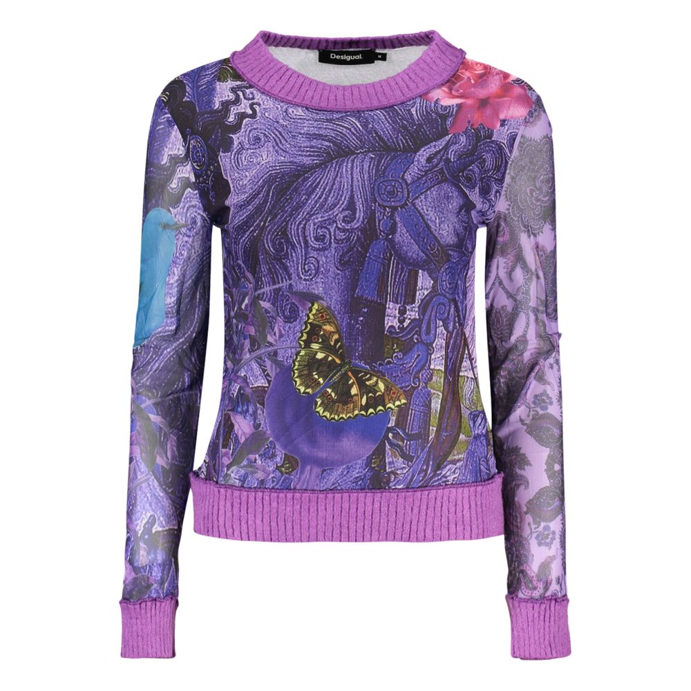 T-shirt Desigual femme en polyester violet – DE-47928