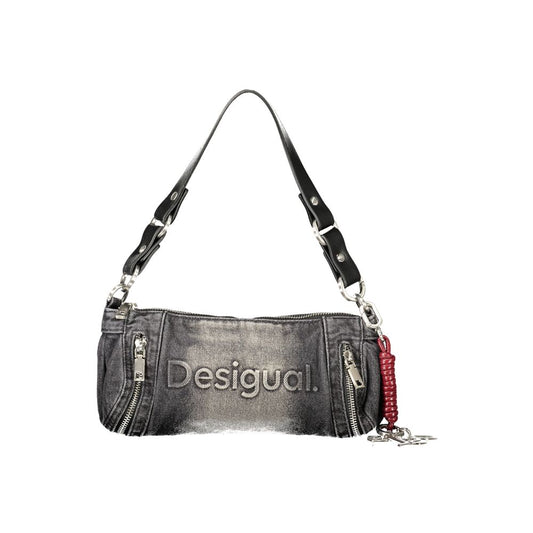 Sac à main Desigual femme Half Logo Denim Zarauz en coton noir – DE-47979