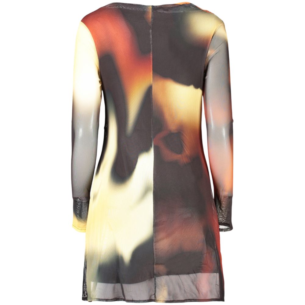 Robe Desigual femme courte à motifs en polyester noir – DE-47942