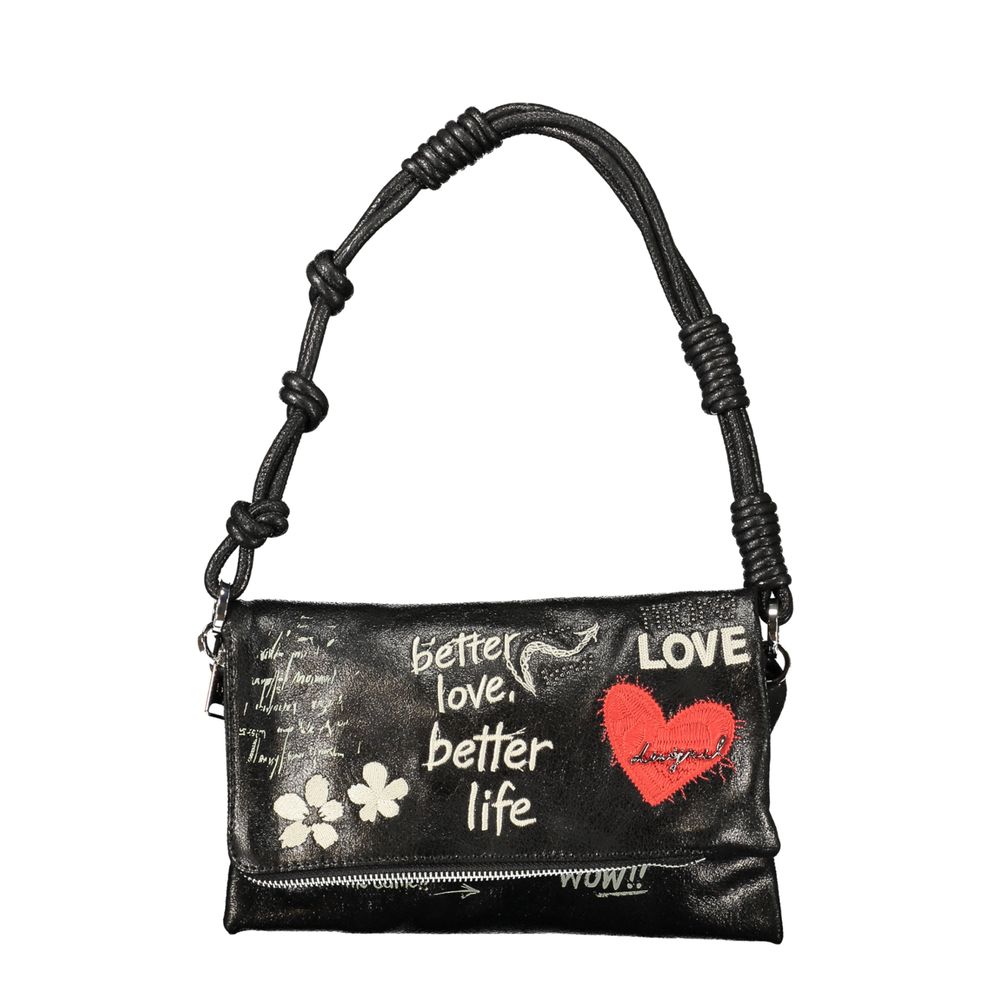 Sac à main Desigual femme Wow Murano en polyuréthane noir – DE-47987