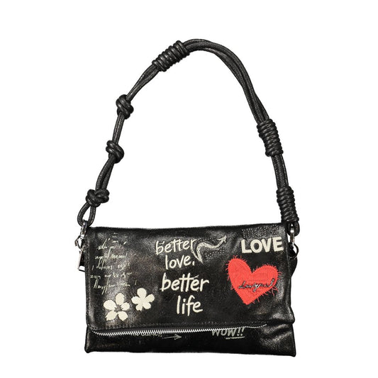 Sac à main Desigual femme Wow Murano en polyuréthane noir – DE-47987