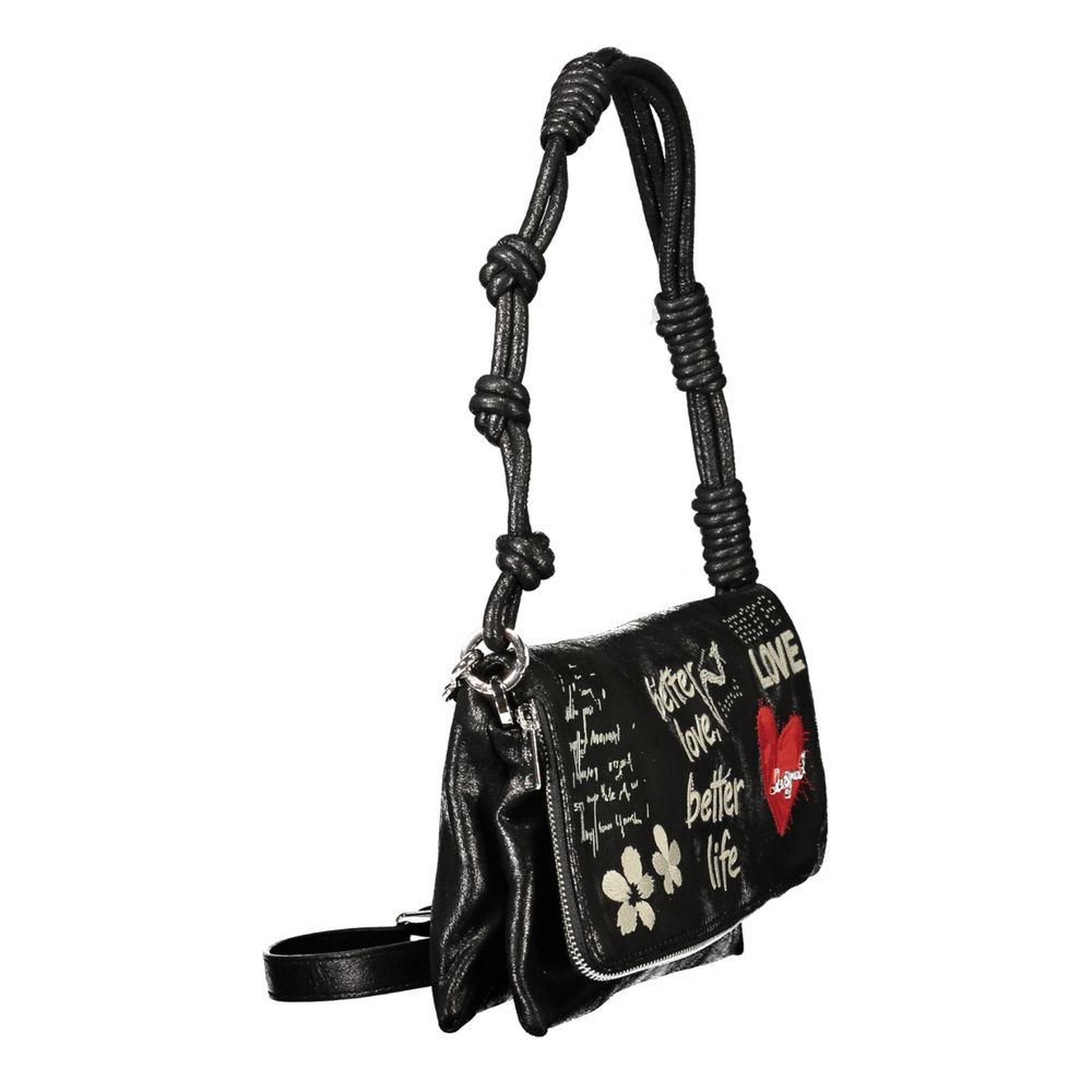 Sac à main Desigual femme Wow Murano en polyuréthane noir – DE-47987