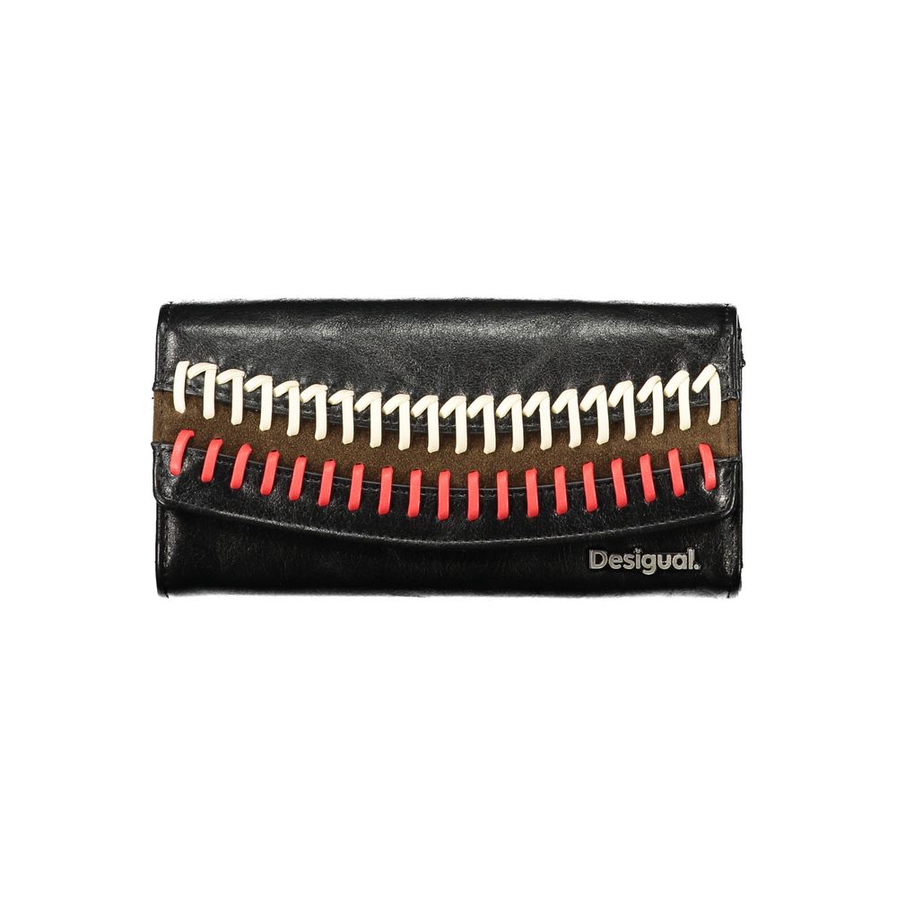Portefeuille Desigual femme Sonique Marina en polyuréthane noir – DE-47994
