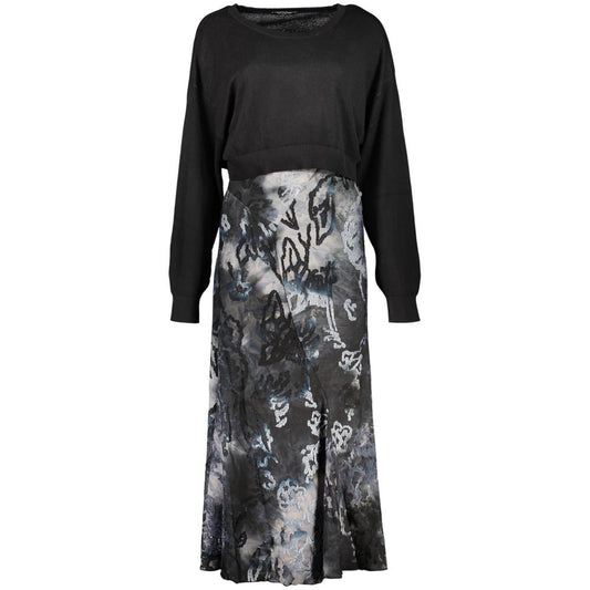 Robe Desigual femme 2 en 1 à motifs en polyester bleu – DE-47945