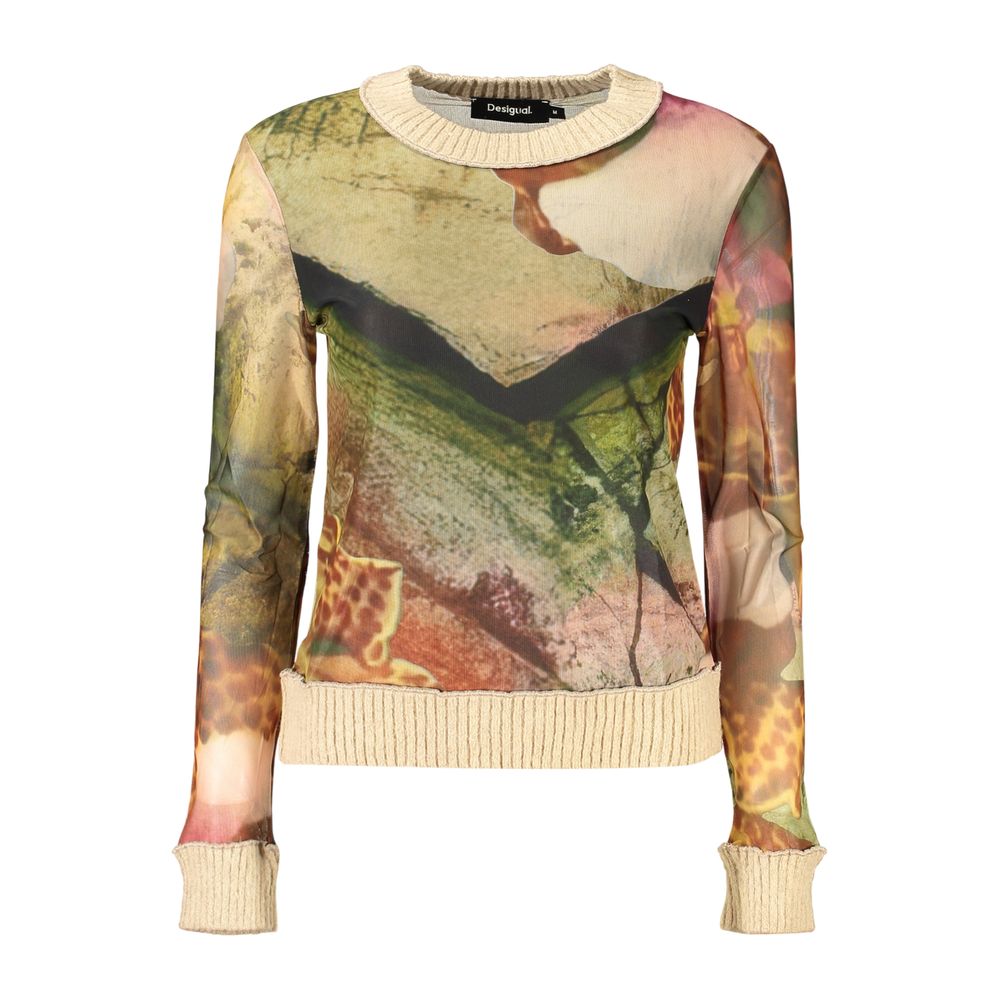 Sweat-shirt Desigual femme en polyester beige – DE-47944