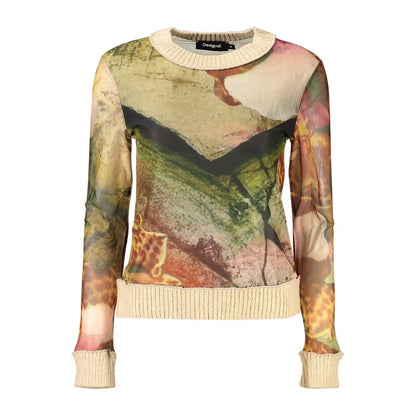 Sweat-shirt Desigual femme en polyester beige – DE-47944