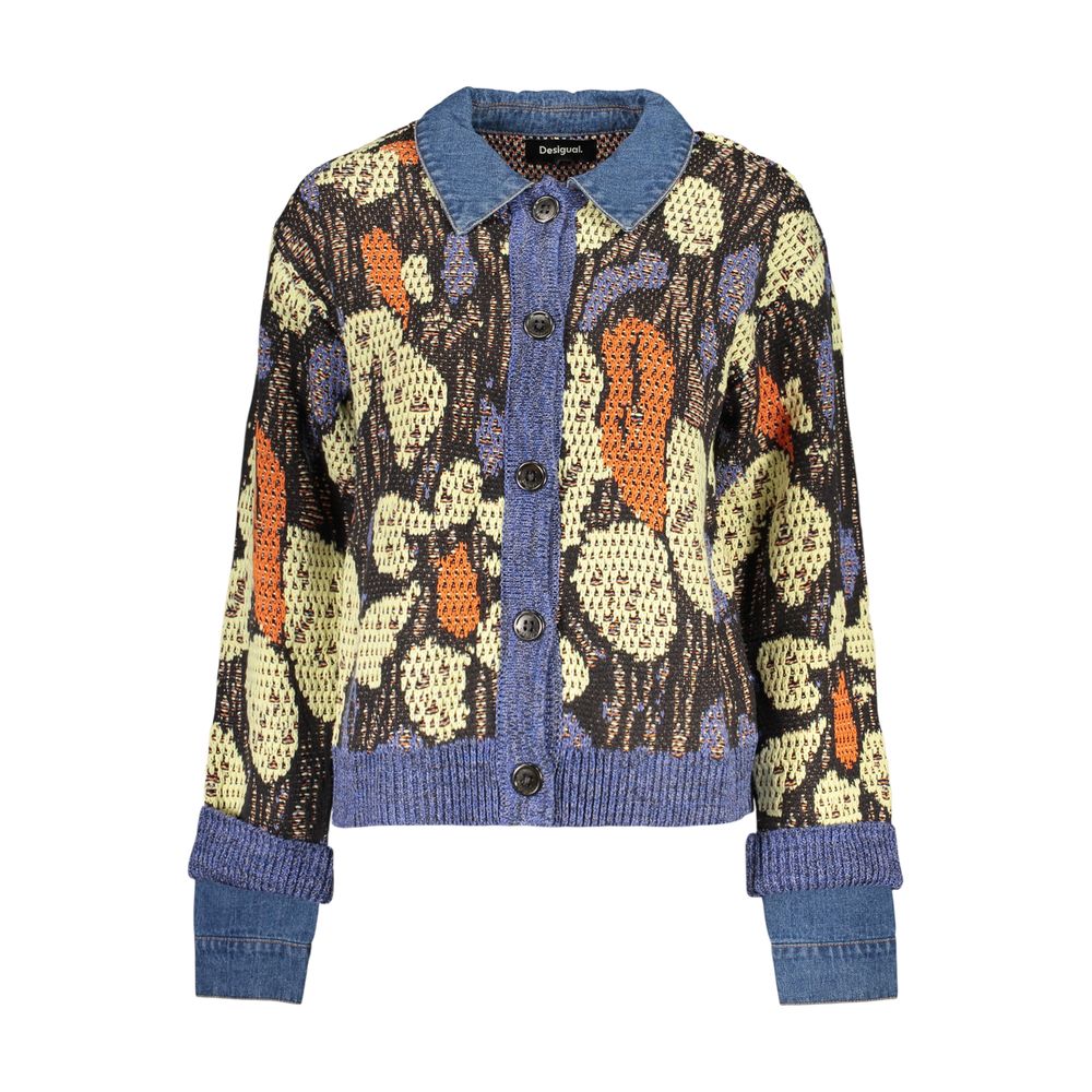 Cardigan Desigual femme en viscose bleu – DE-47956