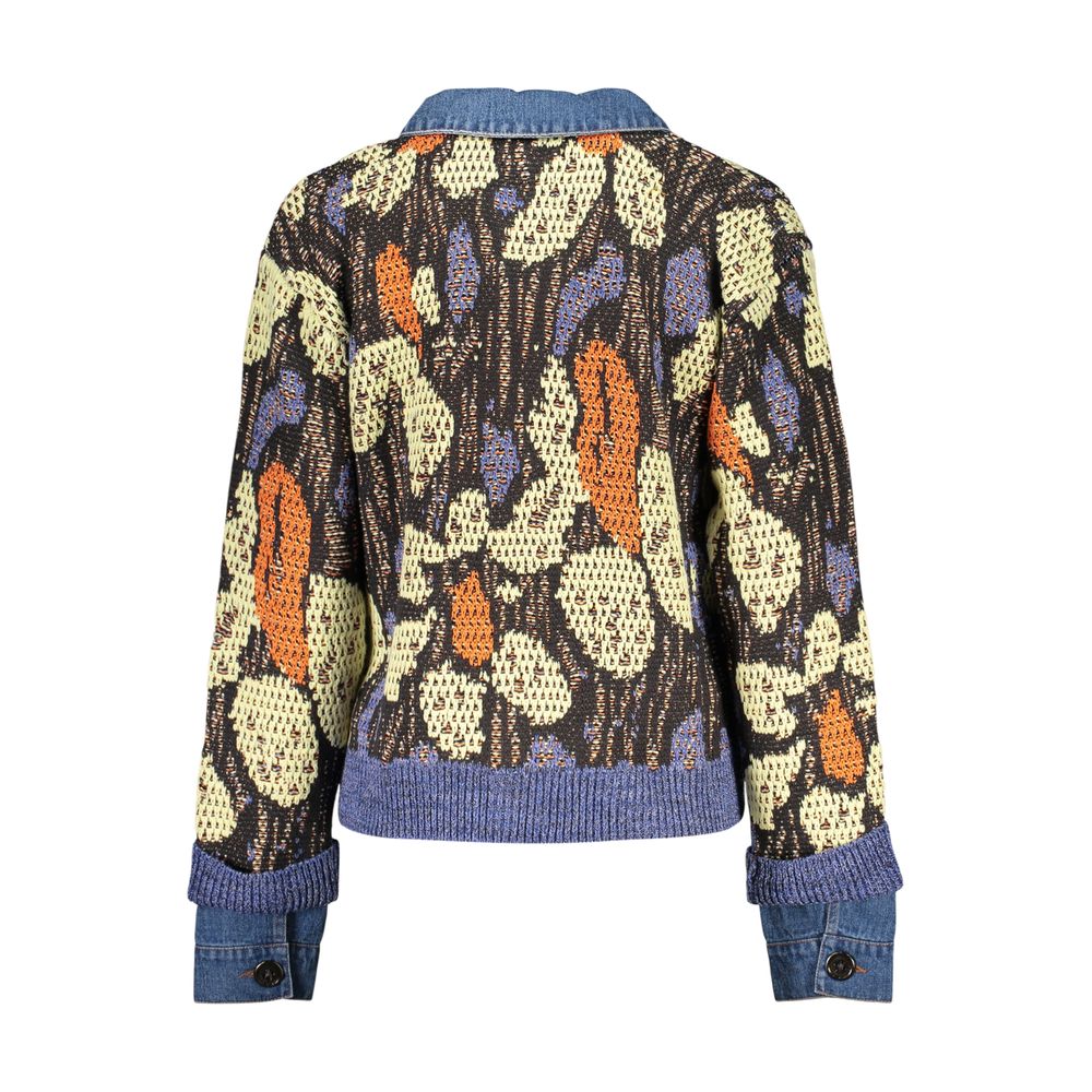 Cardigan Desigual femme en viscose bleu – DE-47956