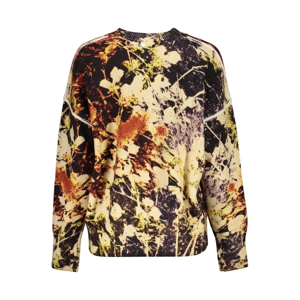 Pull Desigual femme à motifs en acrylique jaune – DE-47957