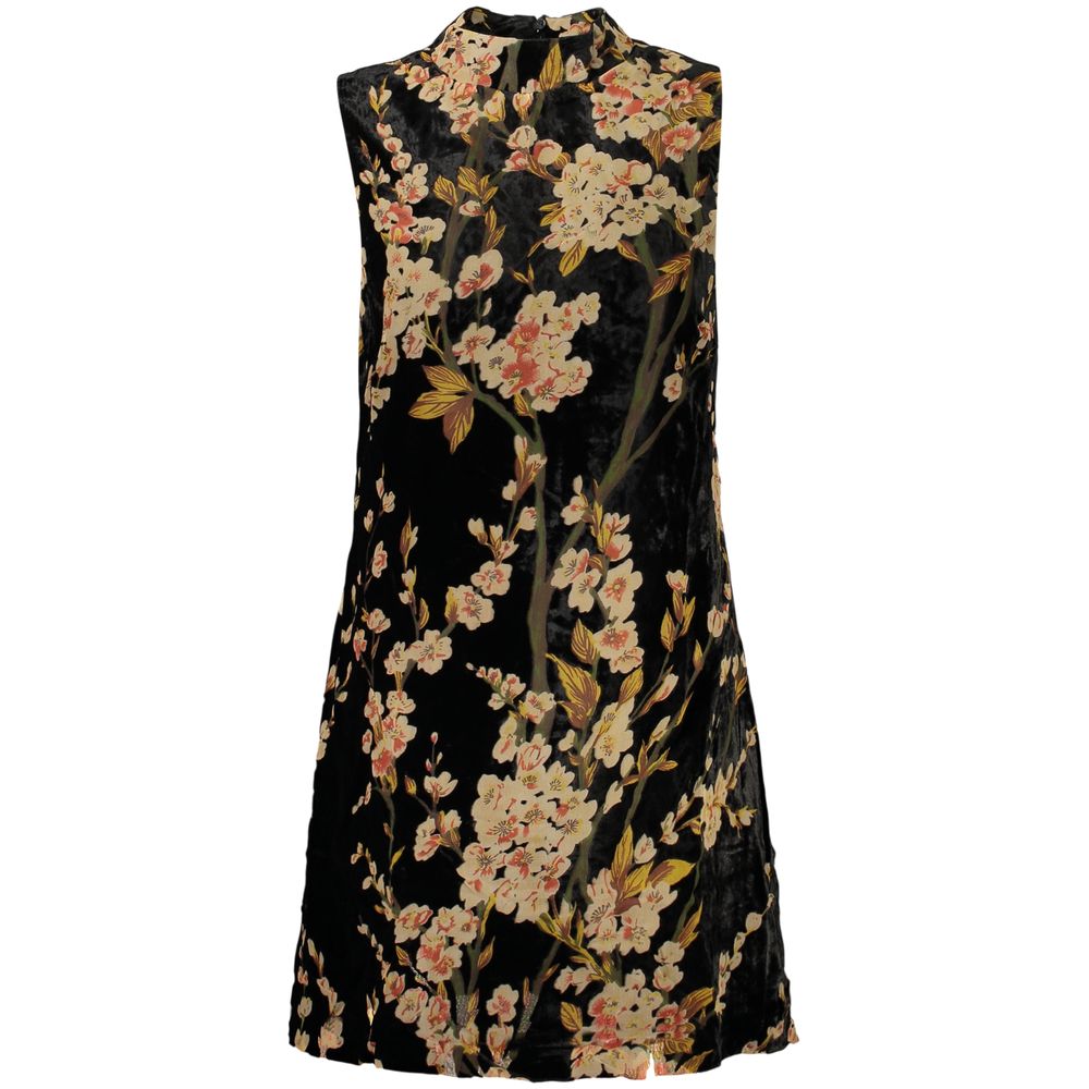 Robe Desigual femme courte à motifs en viscose noir – DE-47950