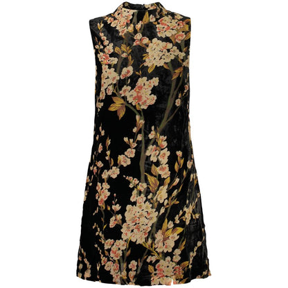 Robe Desigual femme courte à motifs en viscose noir – DE-47950