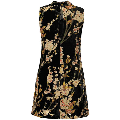 Robe Desigual femme courte à motifs en viscose noir – DE-47950