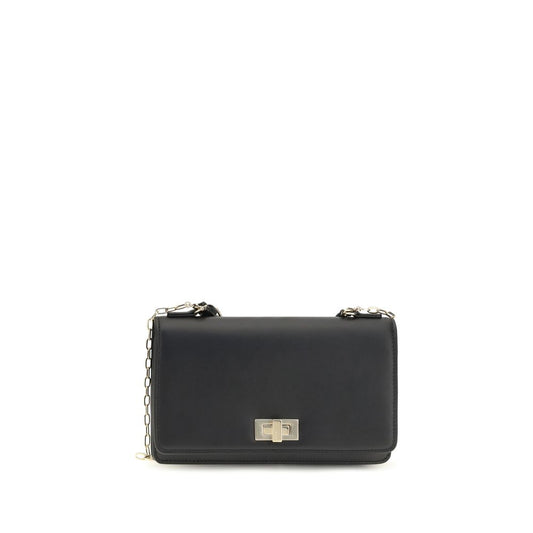 Portefeuille à chaîne Fendi Peekaboo en cuir de veau noir – FE8M0604B1JSF0QA1BB