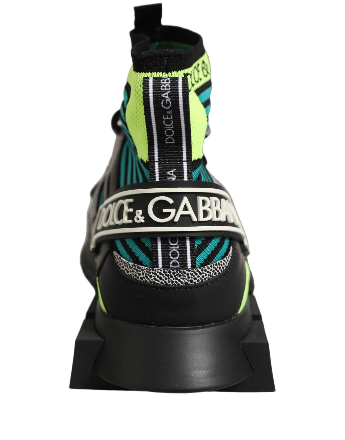 Baskets Dolce & Gabbana homme Sorrento chaussette en tissu et cuir multicolore – MV8938