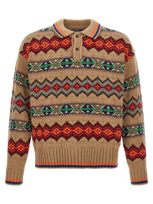 Cardigan Polo Ralph Lauren en laine multicolore – PO-344880