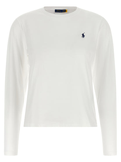 Polo Ralph Lauren White Cotton Long Sleeve T-Shirt