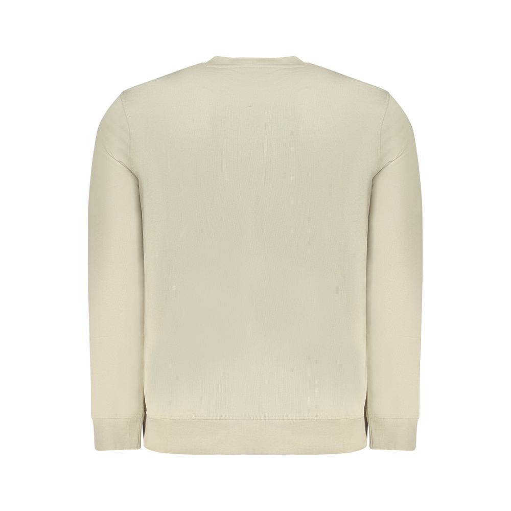 Sweat-shirt Hugo Boss homme col rond en coton beige – BO-33907