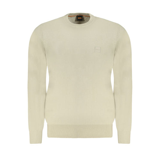 Pull Hugo Boss homme en coton et cachemire beige – BO-33904