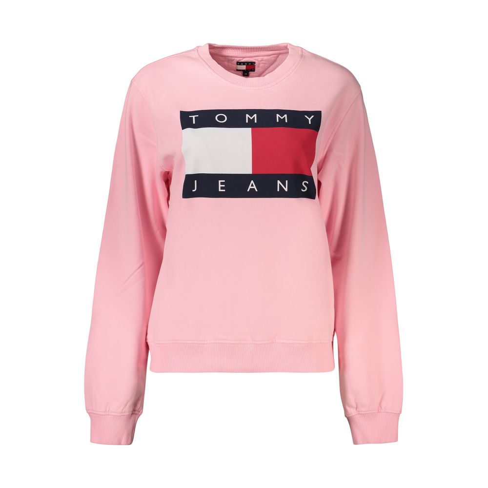 Sweat-shirt Tommy Hilfiger femme en coton rose – TO-48048
